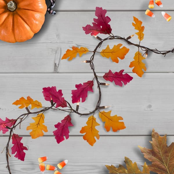 Northlight Seasonal 35ct. Fall Leaves Mini Light Garland Set