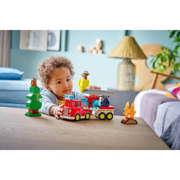 LEGO® DUPLO® Fire Truck w/ Hose & Firefighter Building Kit