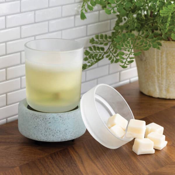 Candle Warmers Etc. Beach Glass 2-In-1 Classic Candle Warmer - image 