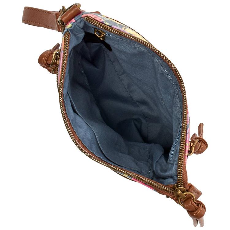 Stone Mountain Primo Floral North/South 3 Bagger - Denim/Tan