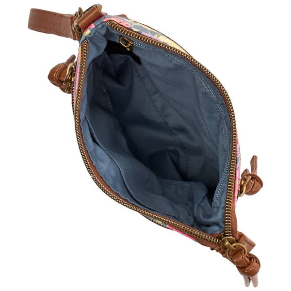 Stone Mountain Primo Floral North/South 3 Bagger - Denim/Tan