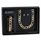 American Exchange Gold Figaro Chain/Bracelet & Earrings Set - image 1