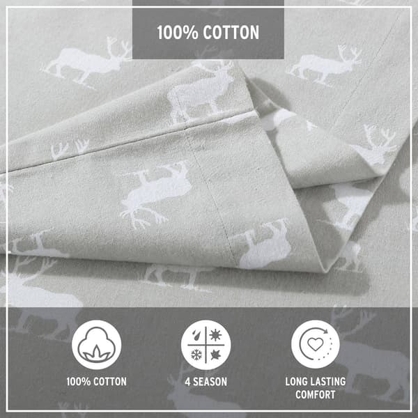 Eddie Bauer Elk Grove Cotton Flannel Sheet Set