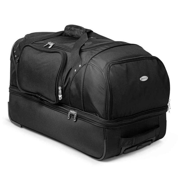 MOJO Philadelphia 76ers 27in. Drop Bottom Wheeled Duffel Bag