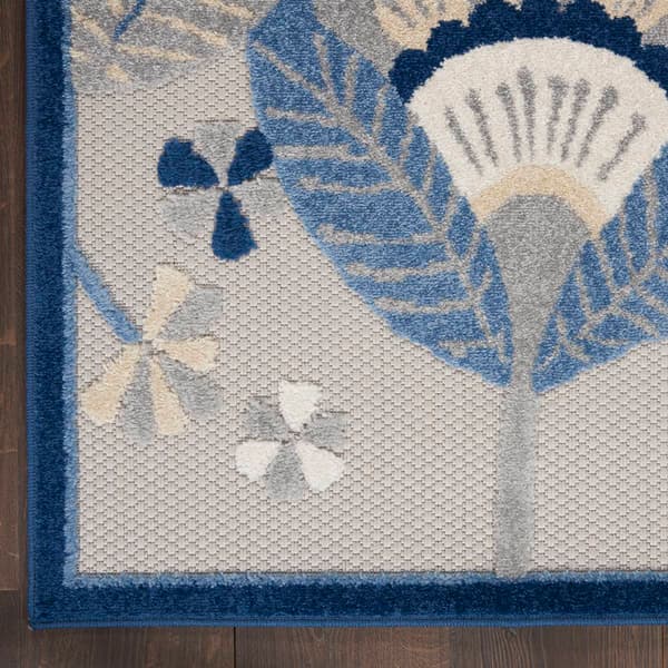 Nourison Aloha Floral Contemporary Indoor/Outdoor Area Rug