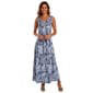 Womens Nina Leonard Sleeveless Floral Maxi Fit & Flare Dress - image 1