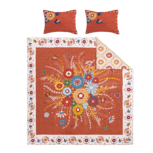 Greenland Home Fashions&#8482; Topanga Bohemian Folk Art Quilt Set