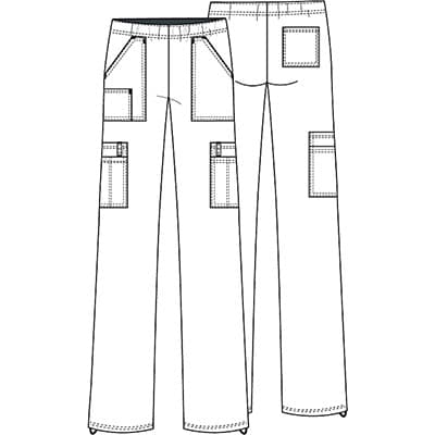 Womens Cherokee Core Stretch Elastic Waist Pants Royal Boscov's