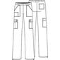 Plus Size Cherokee Elastic Waist Pants- Caribbean Blue - image 3
