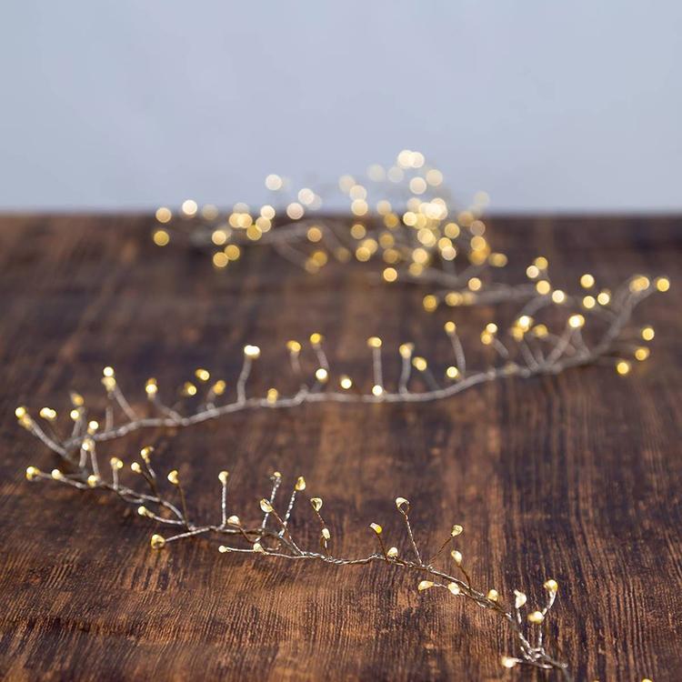Kurt Adler 8ft. Warm White LED Twinkle Cluster Fairy Light Set