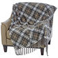 Mountain Ridge Elegance Plaid Fringe Popcorn Throw - image 2