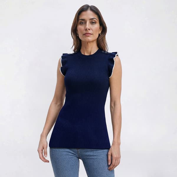 Petite Rio & Rian Extended Tipped Cascade Sleeve Sweater - image 