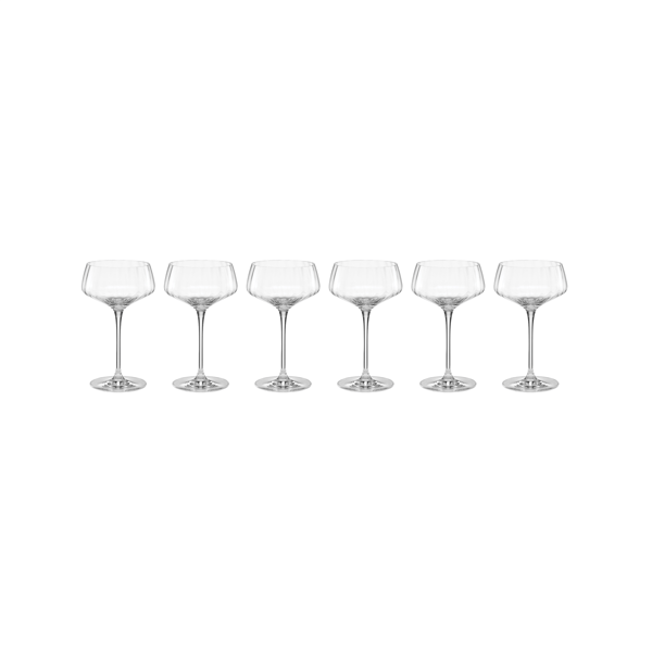 Lenox® Tuscany Classics Angled Optic Coupe Glasses - Set of 6