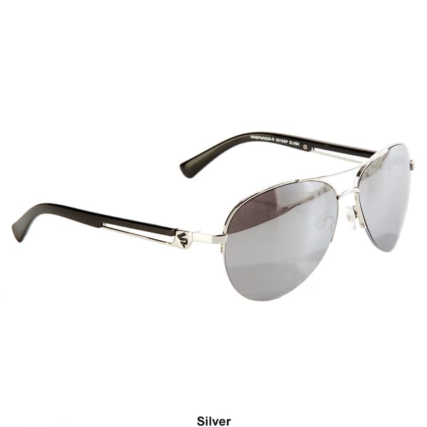 Mens SOUTHPOLE Semi-Rimless Combo Aviator Sunglasses