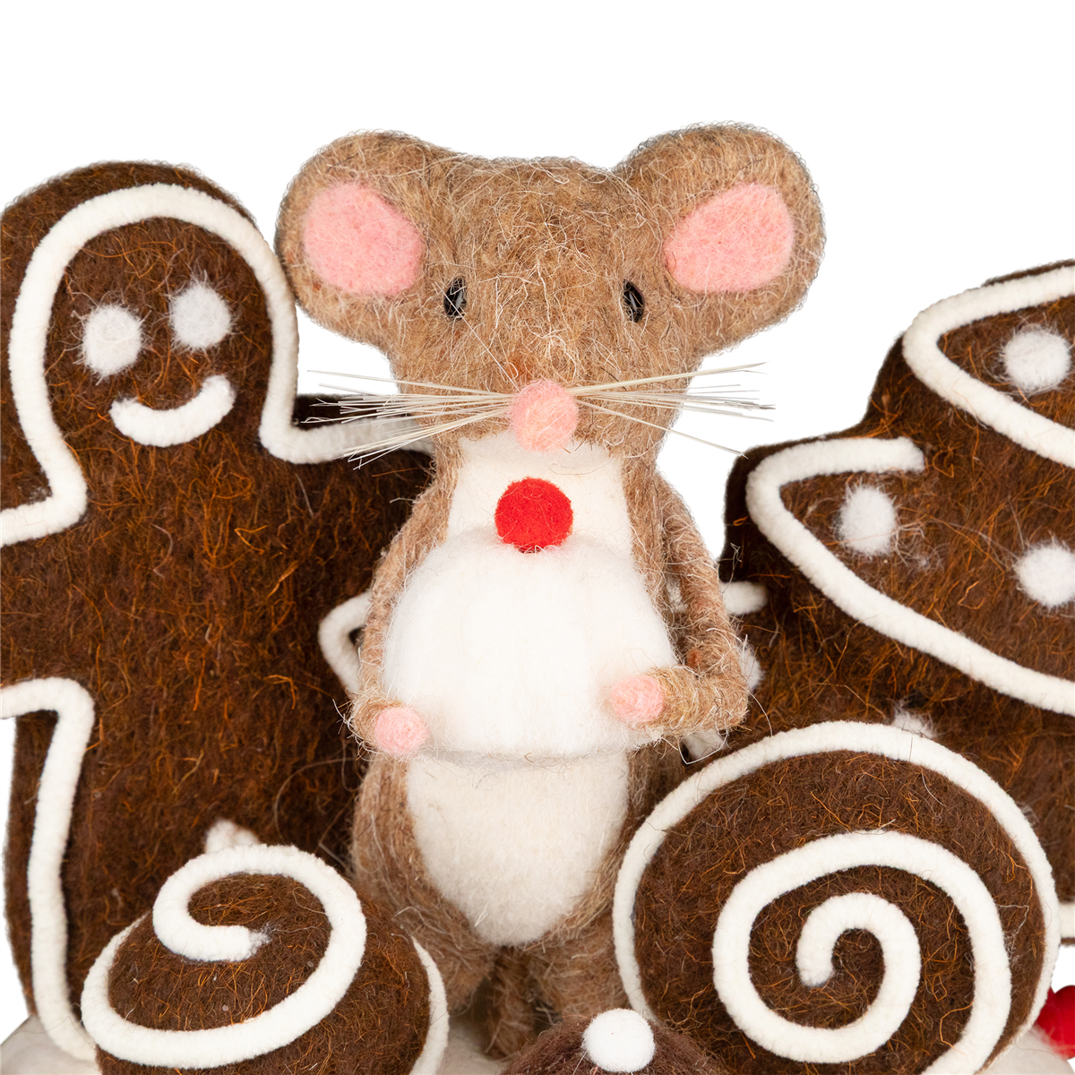 Northlight Mouse & Gingerbread Man Cake Christmas Decoration