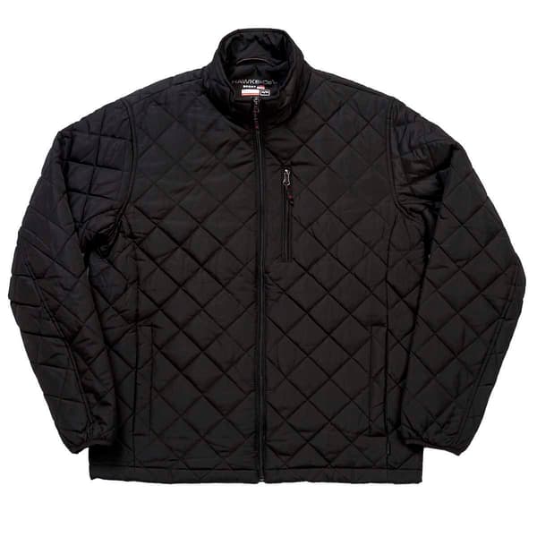Mens Hawke &amp; Co. Seamless Quilted Coat - Black - image 
