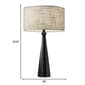 HomeRoots 22in. Black Metal Geo Table Lamp - image 4
