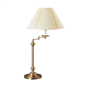 HomeRoots 30in. Bronze Swing Arm Table Lamp with Empire Shade - image 1