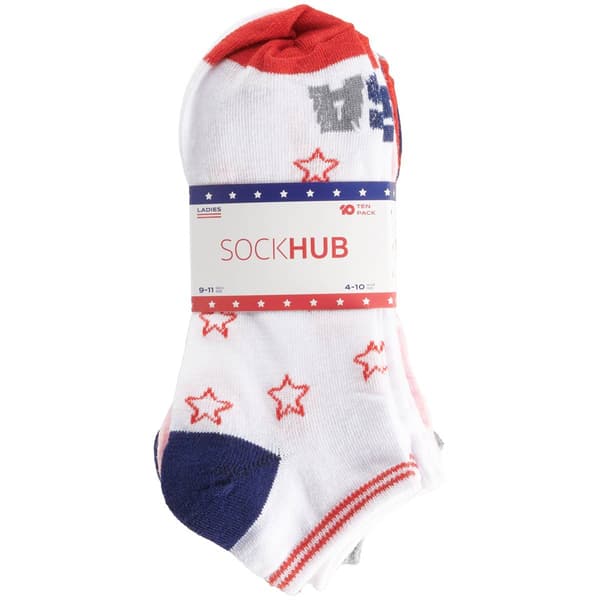 Womens Sock Hub 10pk. USA Low Cut Socks - image 