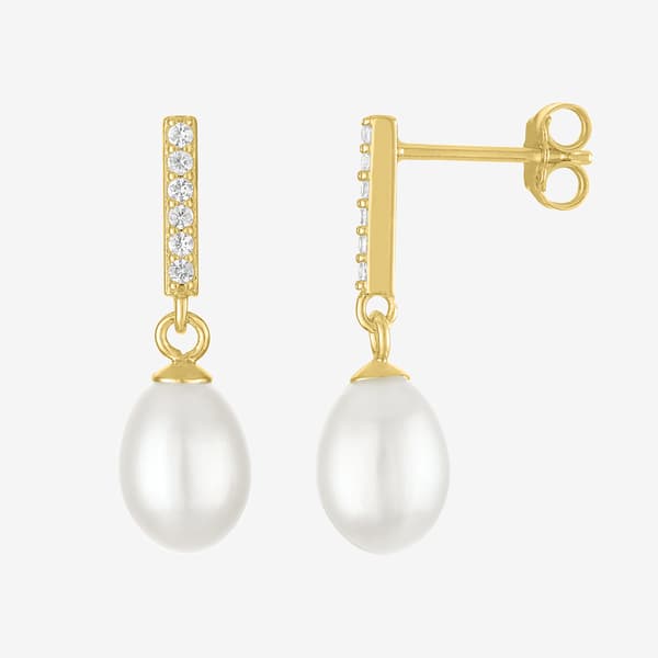 Gemstone Classics™ Lab Grown Sapphire Pearl Pendant & Earring Set