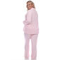 Plus Size White Mark Dotted Long Sleeve Pajama Set - image 2