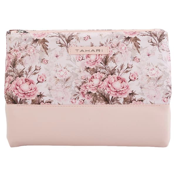 Tahari Pyramid Floral Cosmetic Case