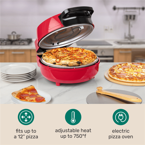 HomeCraft 12" Stone Baked Pizza Maker