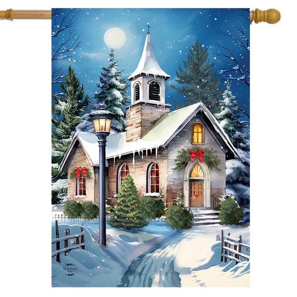 Briarwood Lane Holy Night House Flag - image 