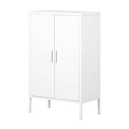 South Shore Eddison Pure White 2-Door Storage Cabinet