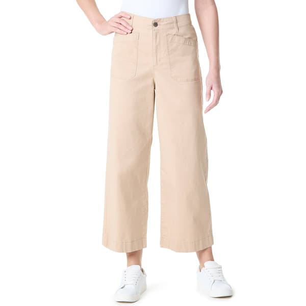 Womens Gloria Vanderbilt Solid Wide Leg Jeans w/ Patch Pockets