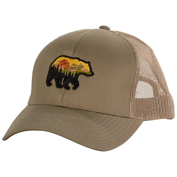 Mens Dorfman Pacific Co. Go Outside Bear Trucker Hat