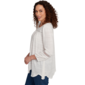 Womens Ruby Rd. Tropical Oasis Slub Knit Lace Trim Blouse - image 4