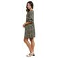 Petite NY Collection Ruffle Sleeve Geometric Shift Dress - image 4