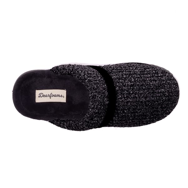Womens Dearfoams Serena Marled Chenille Scuff Slippers