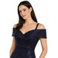 Petite R&M Richards Cold Shoulder Sweetheart Neck Sequin Gown - image 3