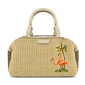 Tommy Bahama Flamingo Embroidery Satchel - image 1