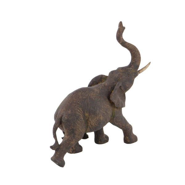 9th & Pike&#174; Brown Polystone Momma And Baby Elephant Sculpture