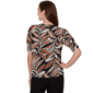 Petite Skye’s the Limit Key Items Elbow Sleeve Leaf Blouse - image 2