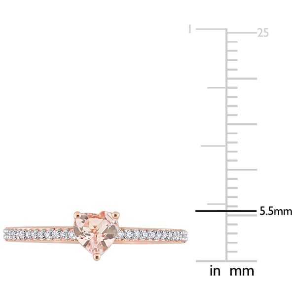 Gemstone Classics™ 10kt. Rose Gold Heart Promise Ring