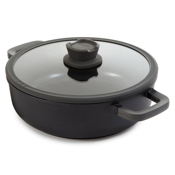 BergHOFF Stone+ Non-stick Ceramic 5qt. Saute Pan w/ Glass Lid - image 