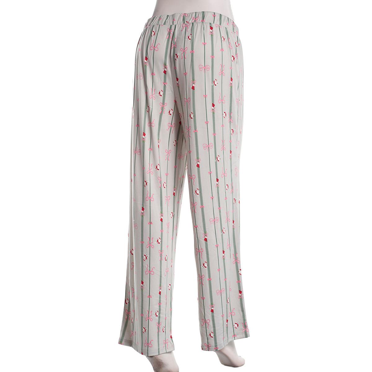 Womens MUK LUKS® Bow & Stripe Pajama Bottoms