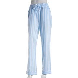 Womens Sun Moon Stars Stripe Cotton Poplin Woven Pajama Pants