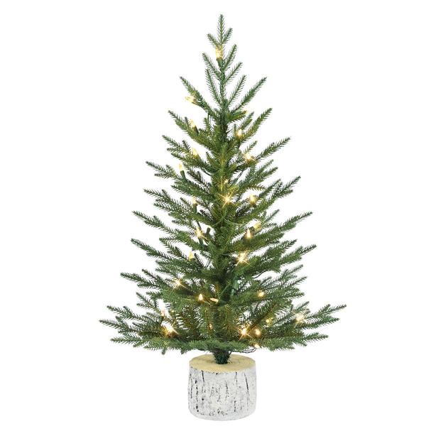 Puleo International 3ft. Pre-Lit Arctic Fir Christmas Tree
