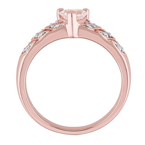 Gemstone Classics™ Silver 1/2ctw. Morganite Ring