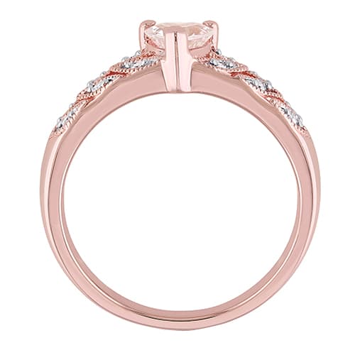 Gemstone Classics™ Silver 1/2ctw. Morganite Ring