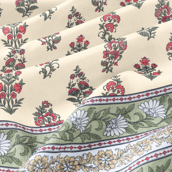 Threadmade Nomad Harvest Block Print Tablecloth