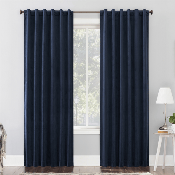 Sun Zero Amherst 100% Blackout Back Tab Curtain Panel - image 