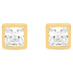 Nova Star® Gold Plated Sterling Silver Lab Grown Diamond Earrings