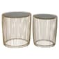 9th & Pike(R) Gold Metal Contemporary Accent Table - Set of 2 - image 1