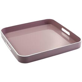 Jay Import Large Square Tray with Rim & Handle - Sand Dune